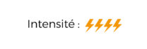 Niveau d'intensité du cours : cardio